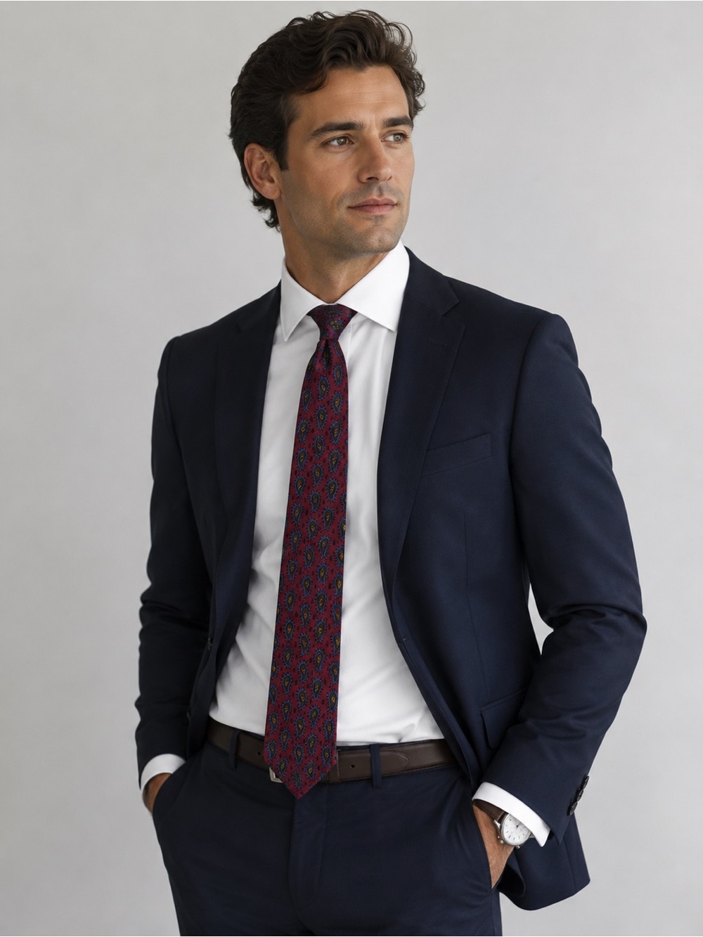 Men’s Hathaway 100% silk tie